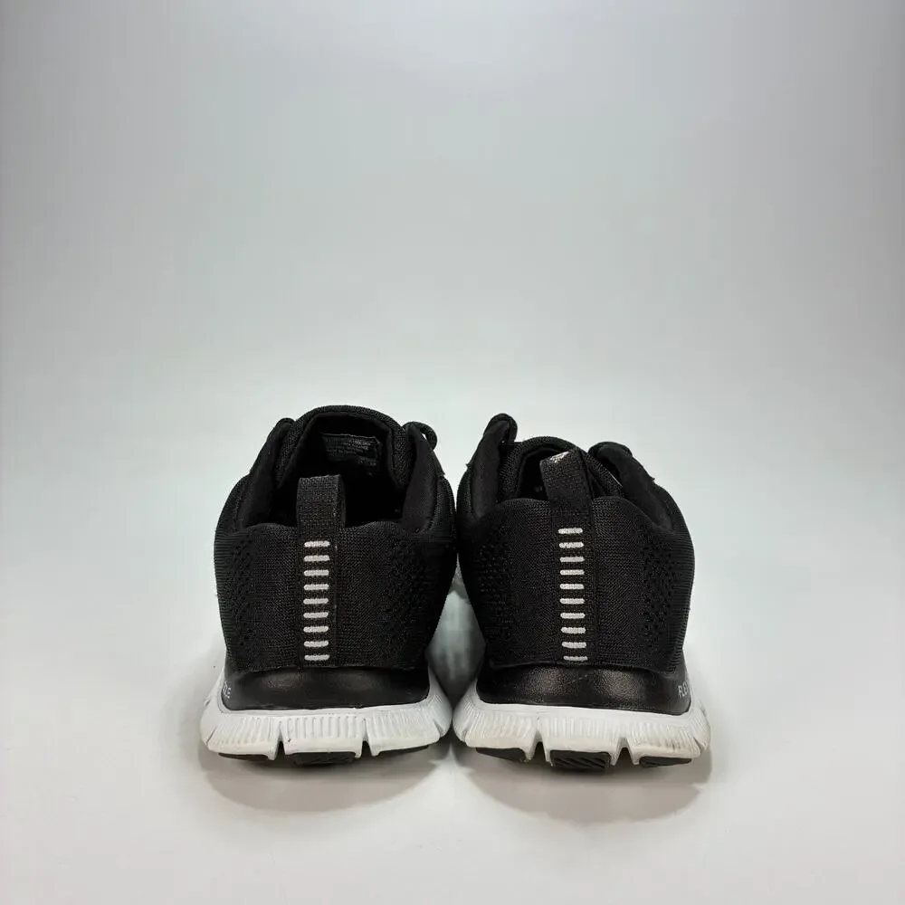 Skechers Flex Appeal Sweet Spot Black White Training Shoes 11729 Womens Size 8.5